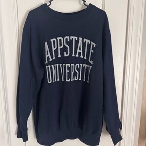 Navy Blue App State University Sweatshirt